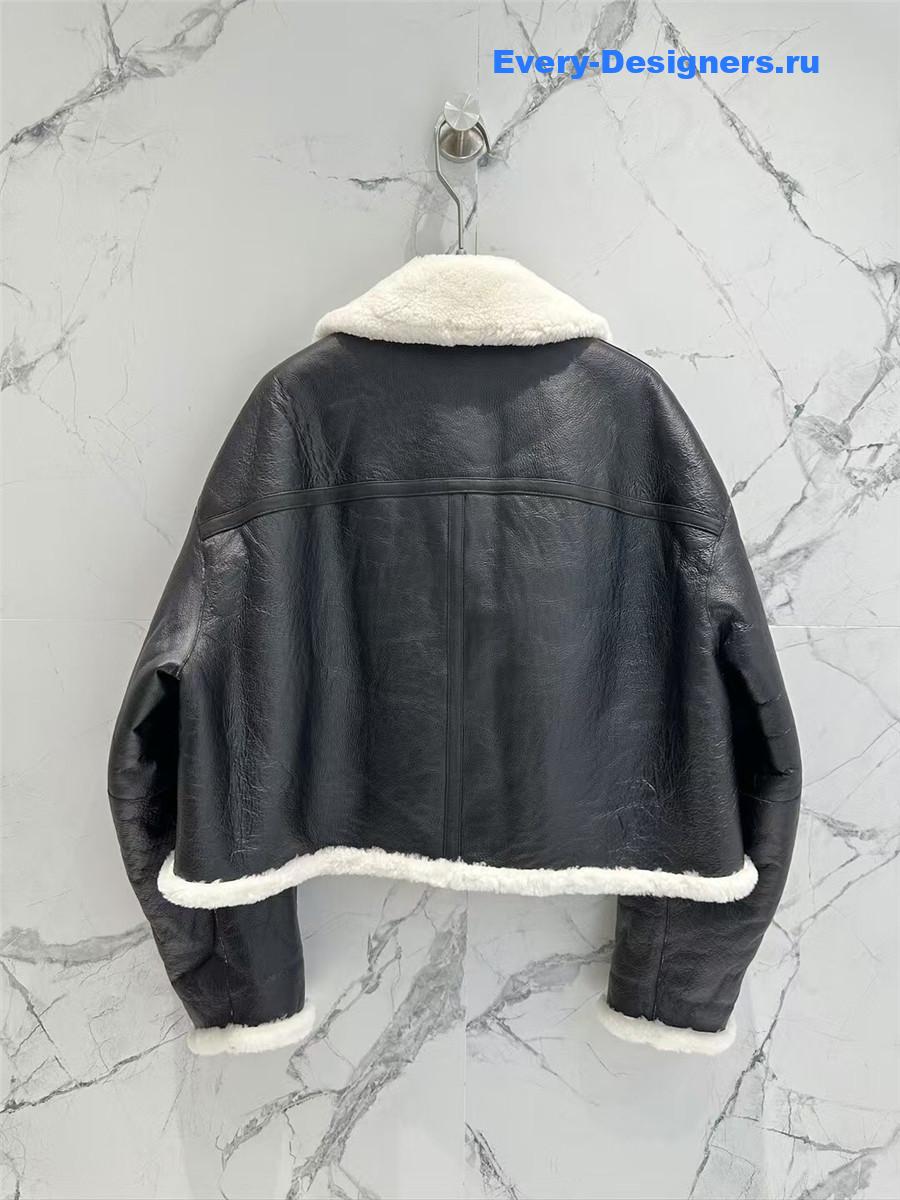 D10r double-sided sheepskin fur coat