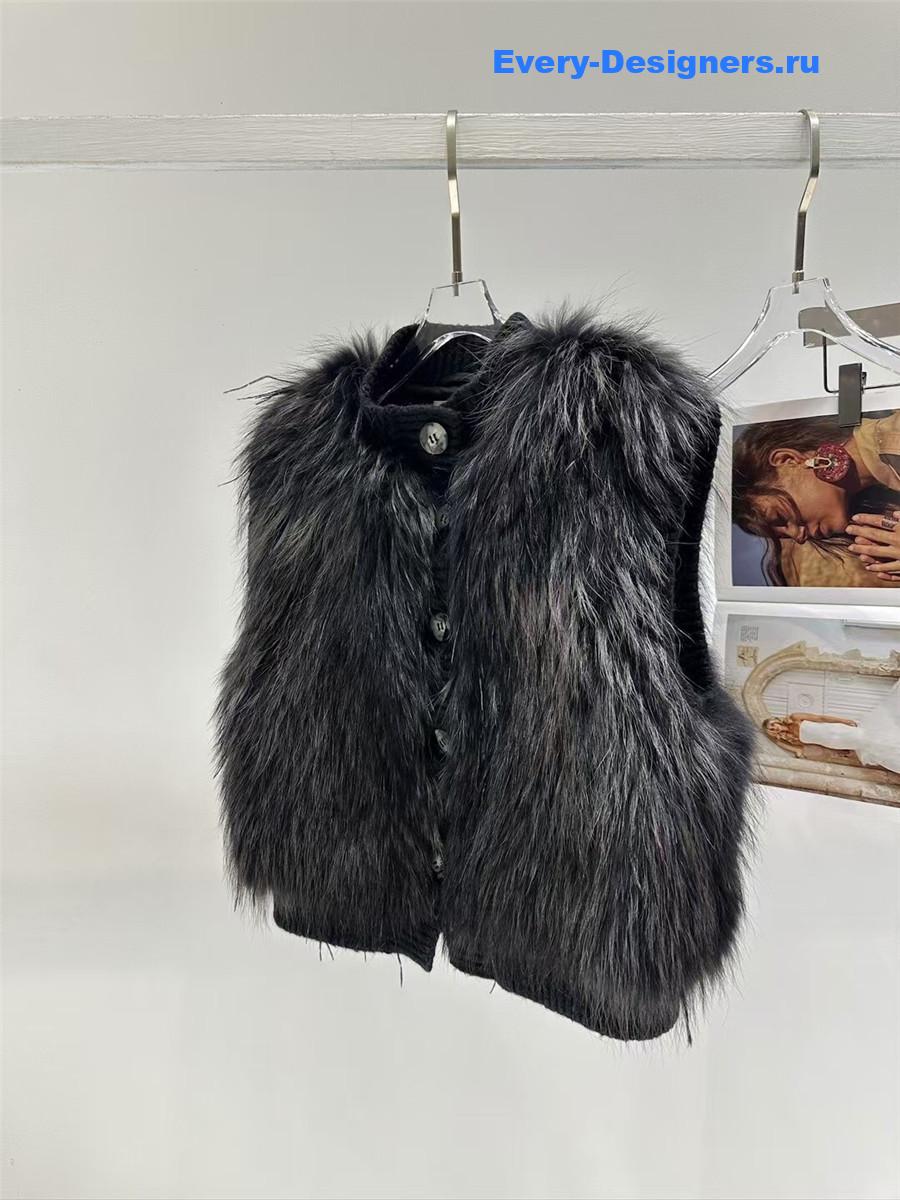 F**di fox fur vest