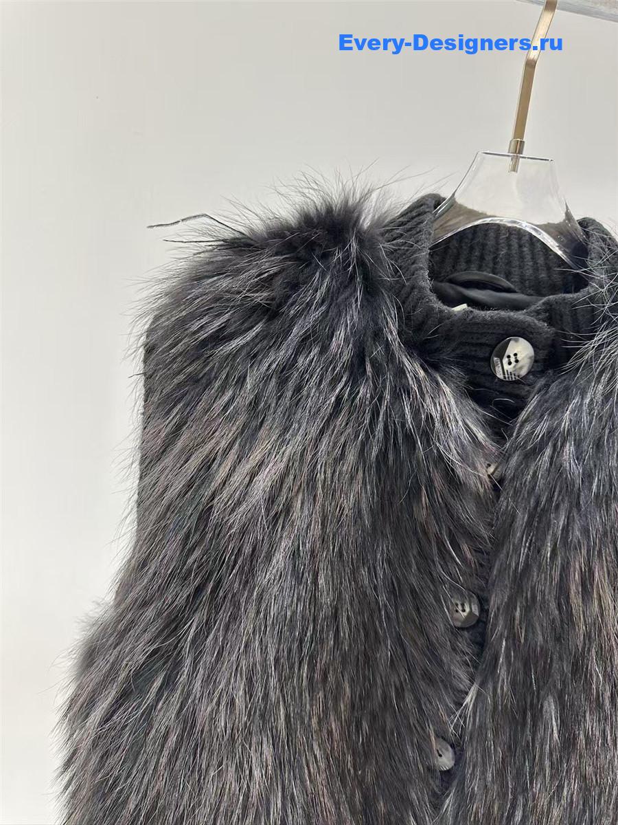 F**di fox fur vest