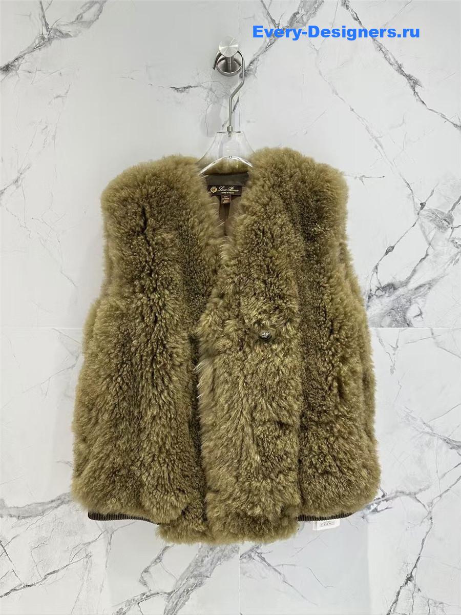 L0r0 P1ana wool and fur vest