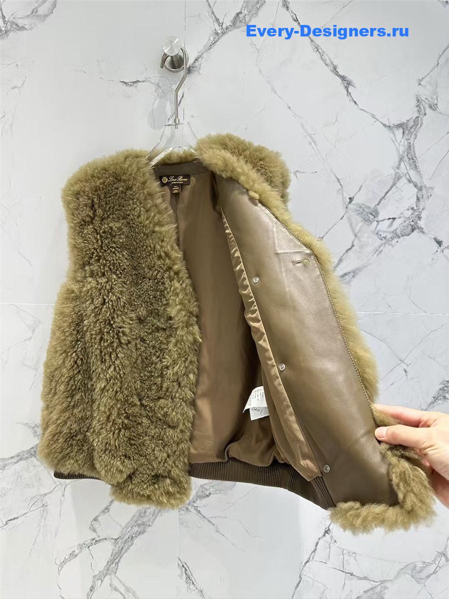 L0r0 P1ana wool and fur vest