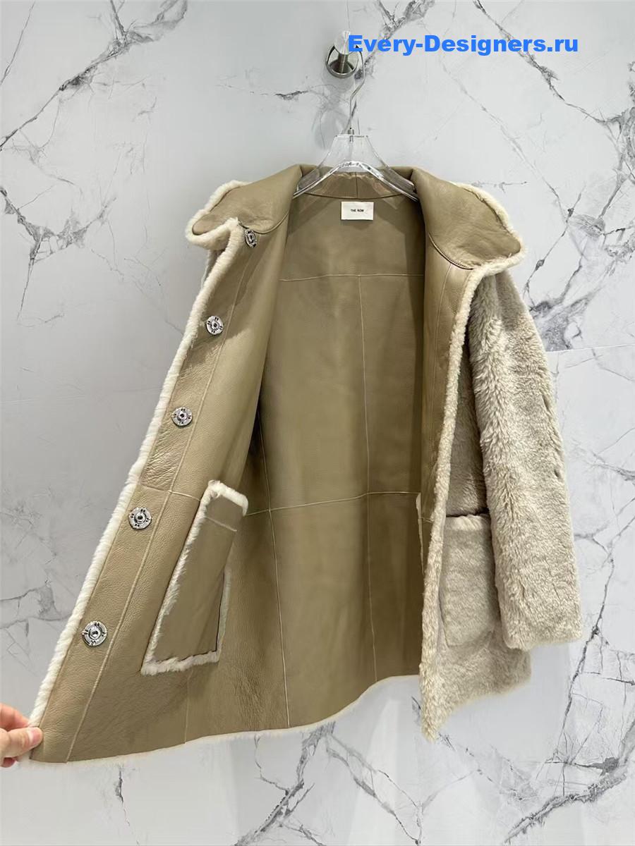The R0w wool shearling coat