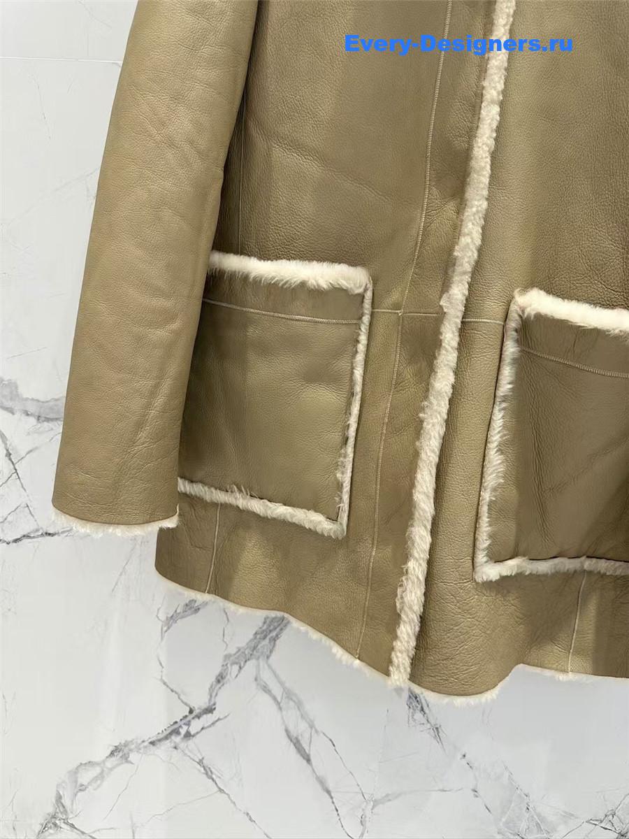 The R0w wool shearling coat