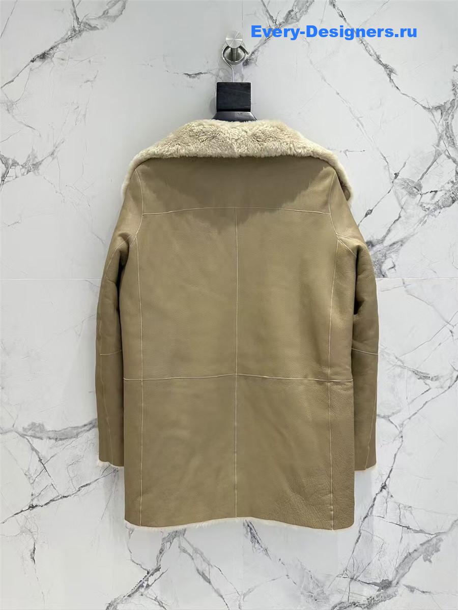 The R0w wool shearling coat