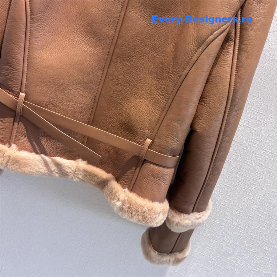 D10r sheepskin fur coat