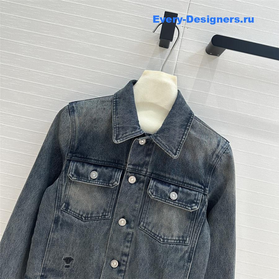 D10r monogram denim jacket small coat