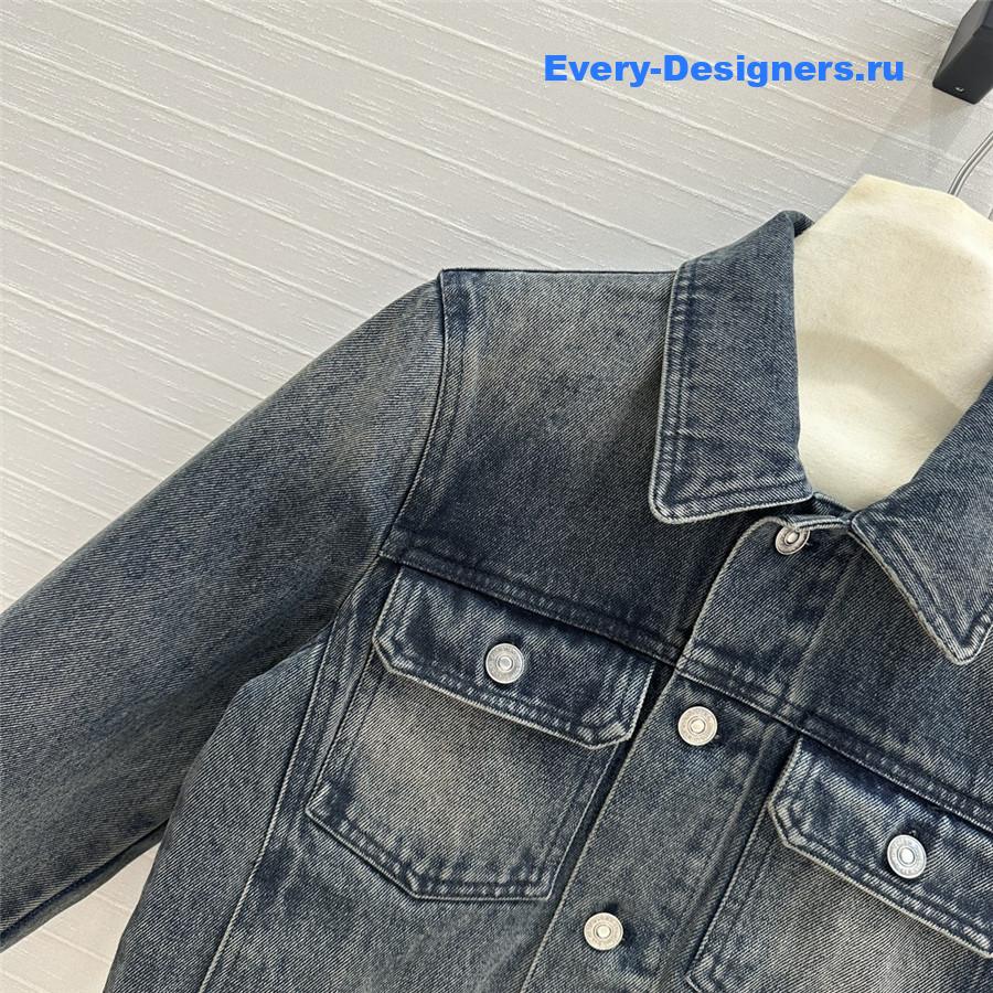 D10r monogram denim jacket small coat