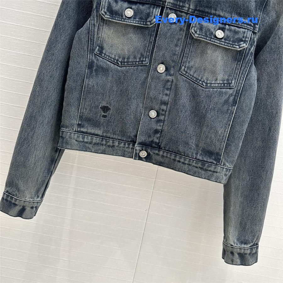 D10r monogram denim jacket small coat