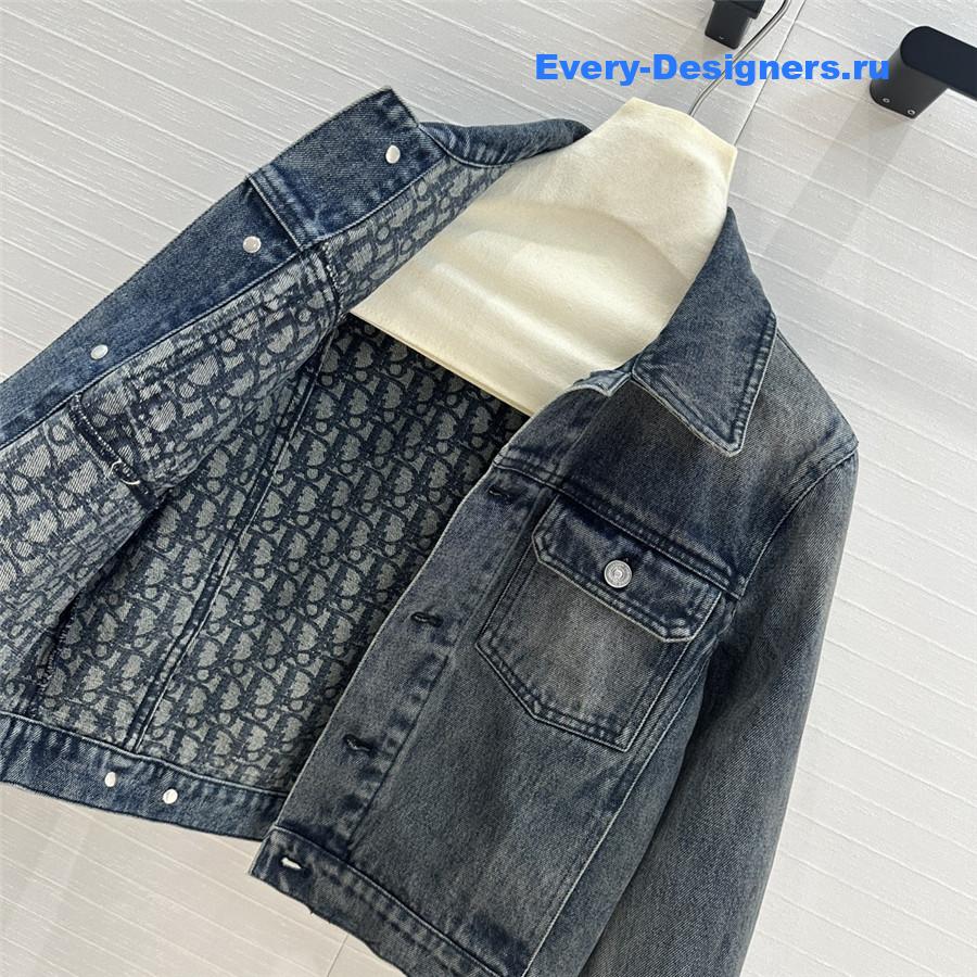 D10r monogram denim jacket small coat