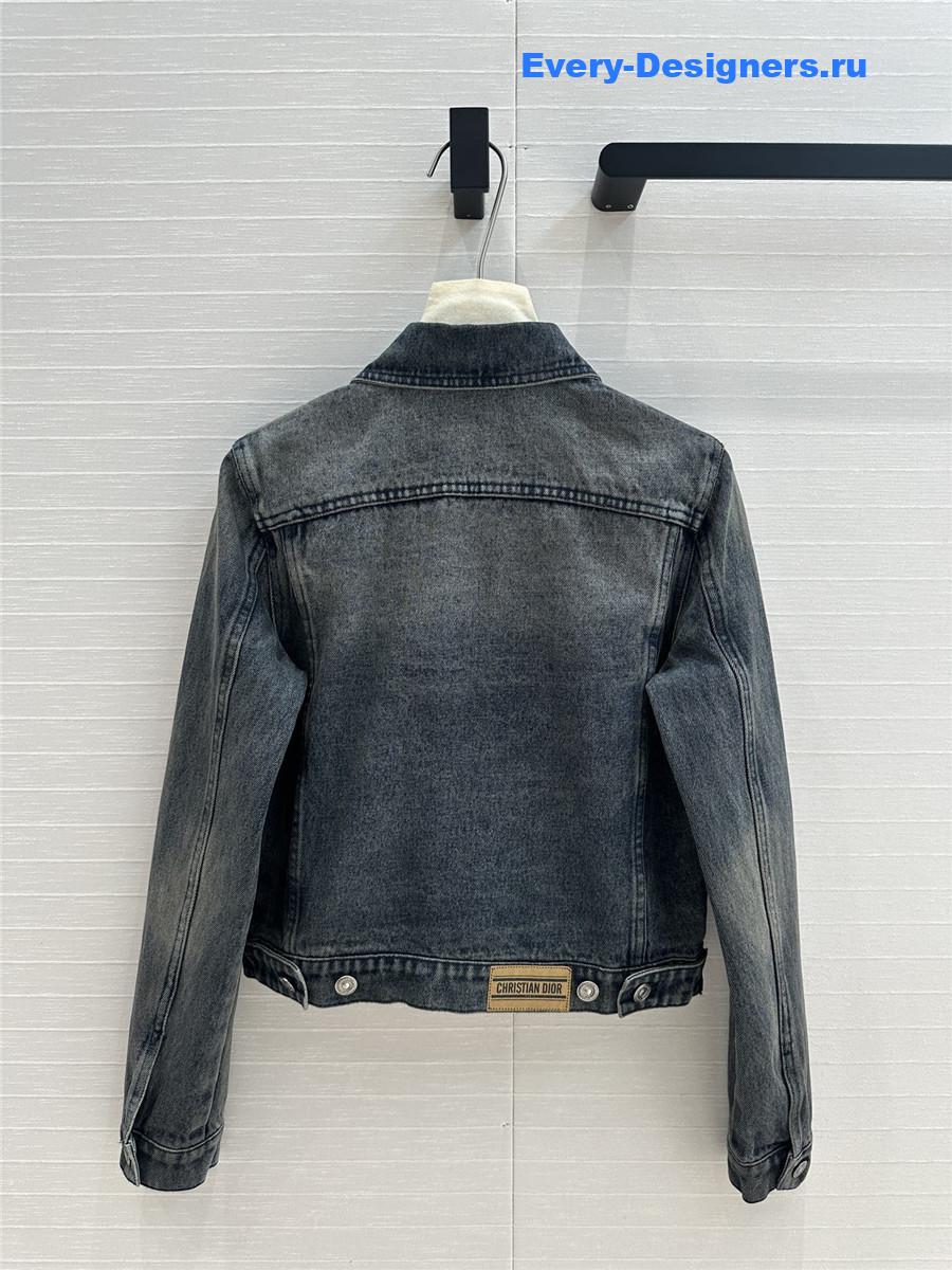 D10r monogram denim jacket small coat