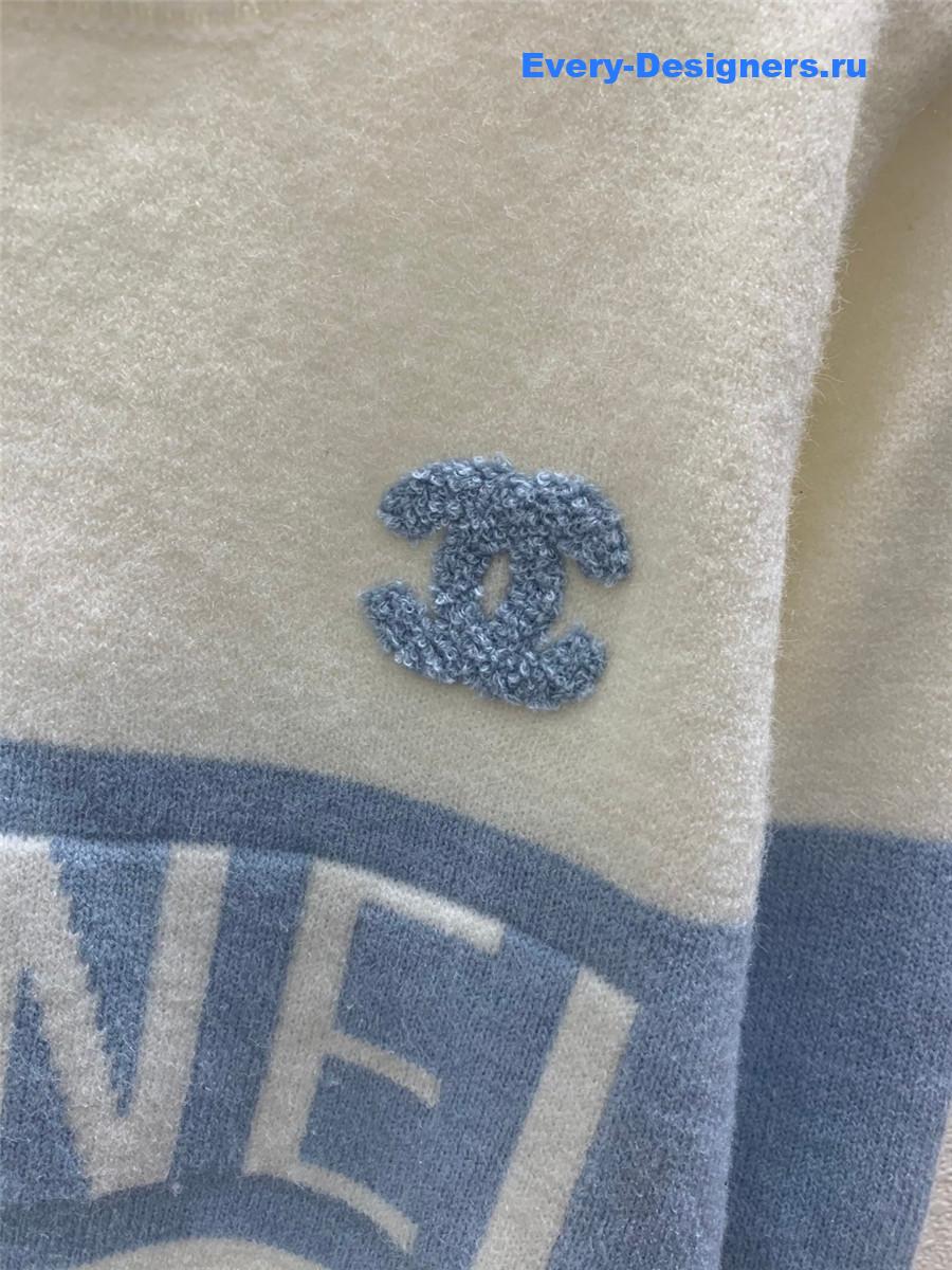 CC Logo Jacquard Knit Sweater in White