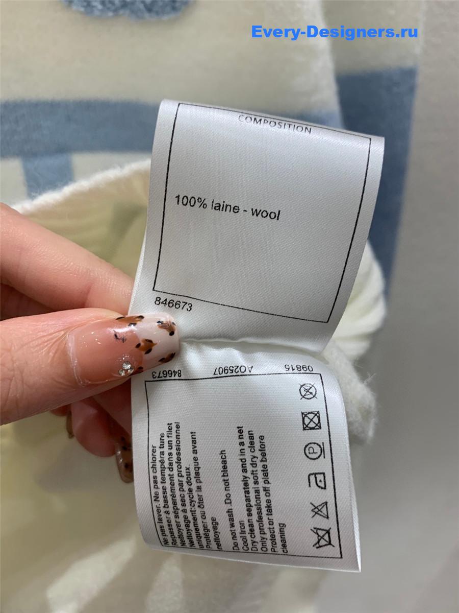 CC Logo Jacquard Knit Sweater in White