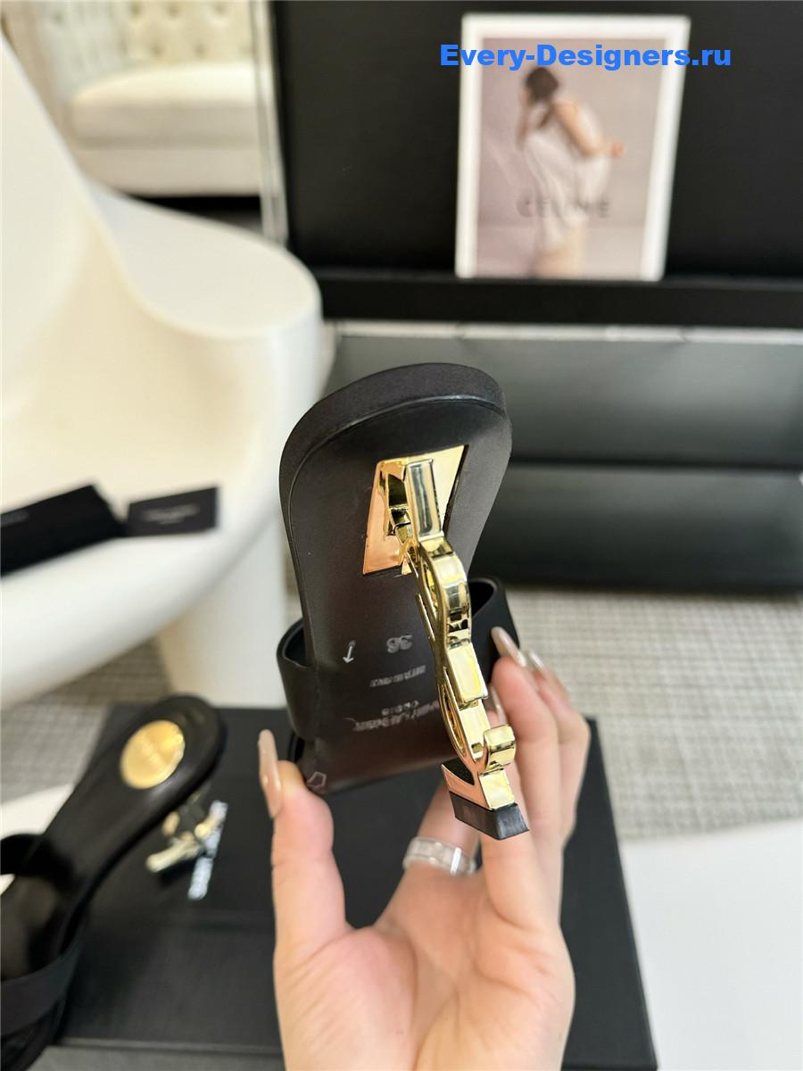 Y51 cross strap Y51 logo high heels