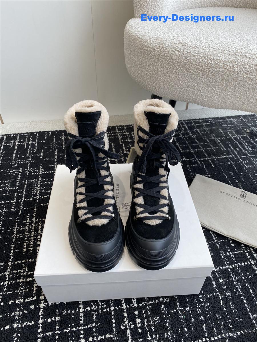 BC Black Panelled Ankle Boots