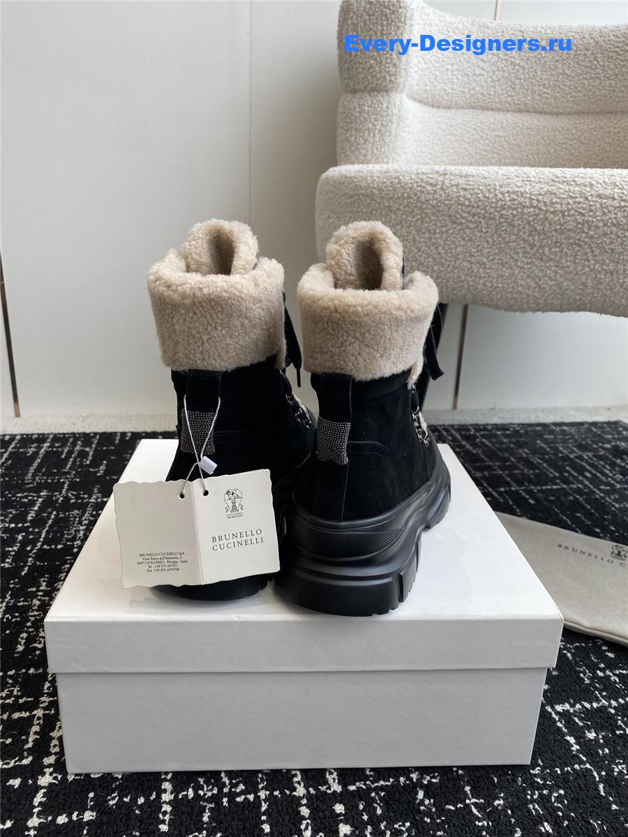 BC Black Panelled Ankle Boots