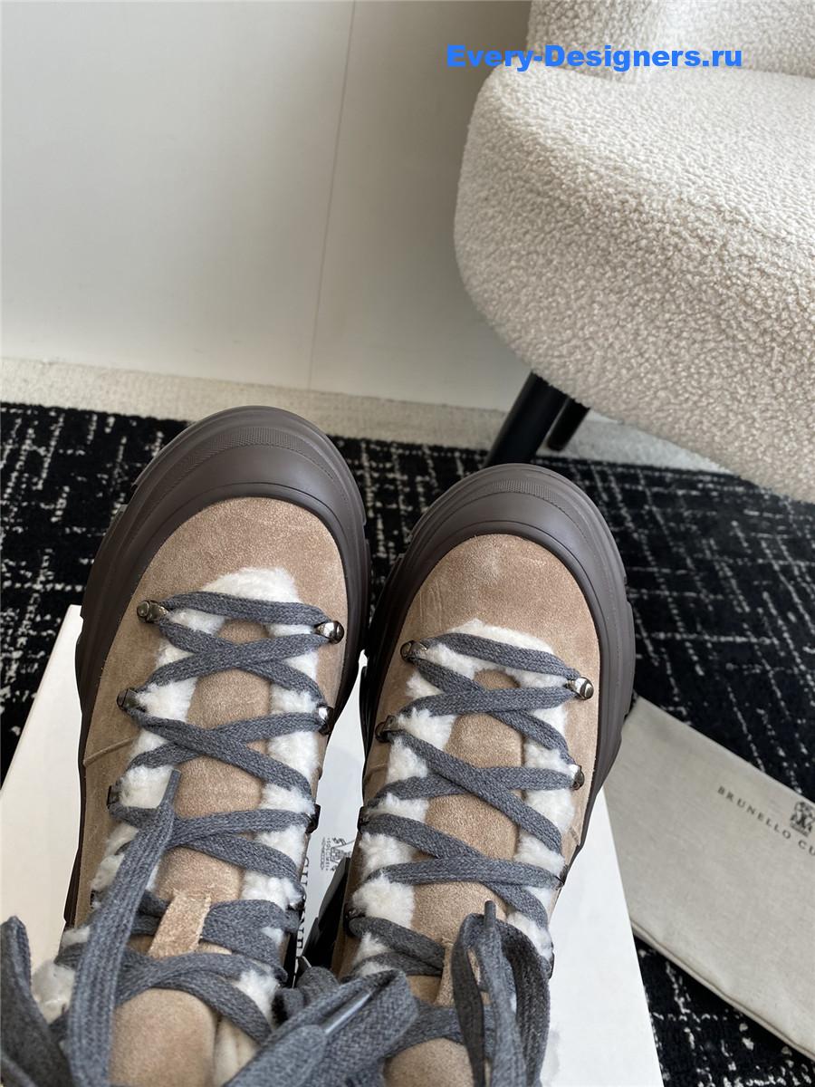 BC Brown Panelled Ankle Boots