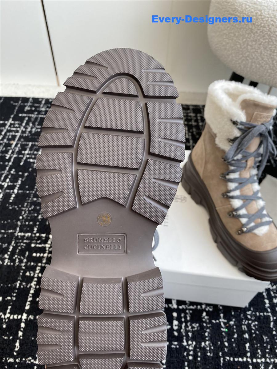 BC Brown Panelled Ankle Boots