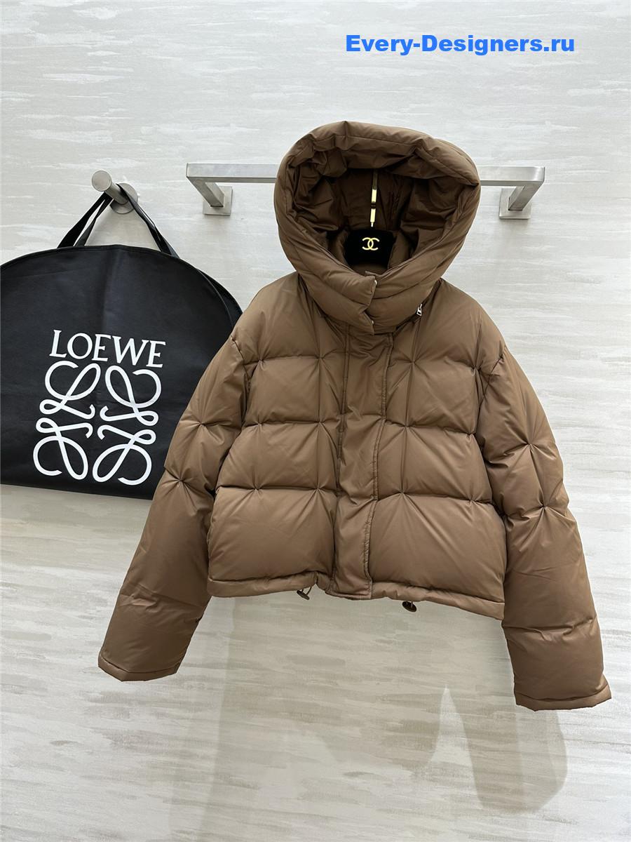 L0ew* minimalist hooded down jacket
