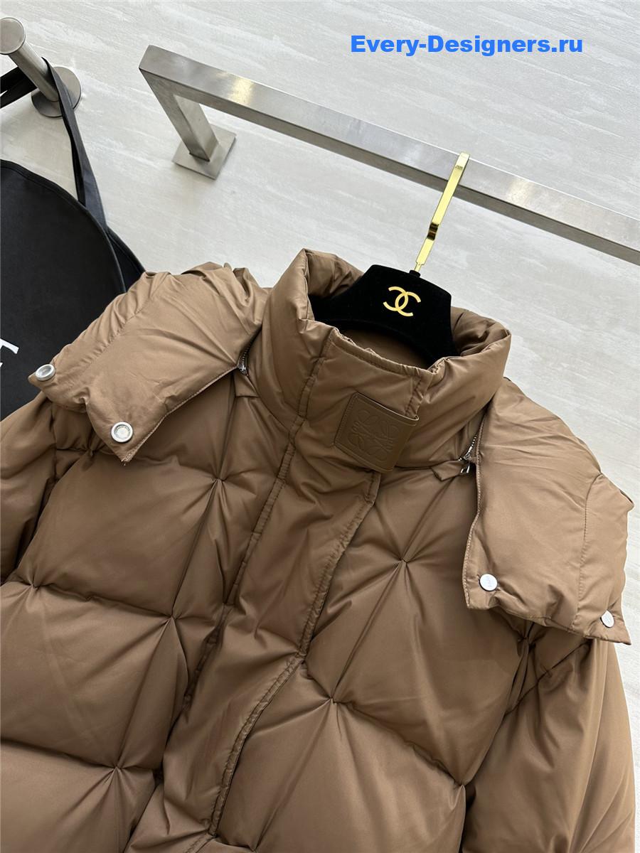L0ew* minimalist hooded down jacket