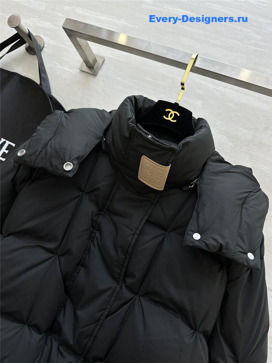 L0ew* minimalist hooded down jacket