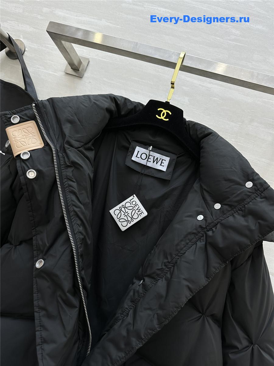 L0ew* minimalist hooded down jacket
