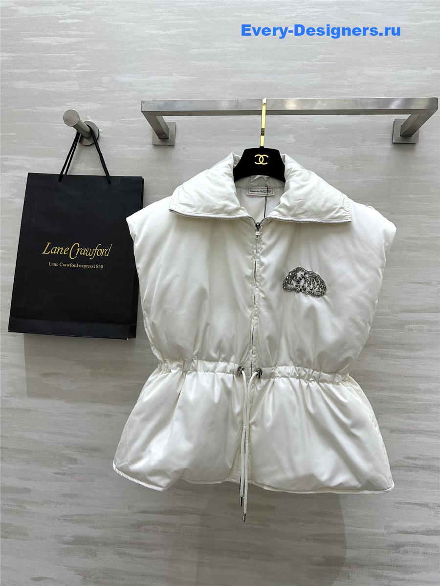 a1exa*der Mcqv*en rhinestone down vest