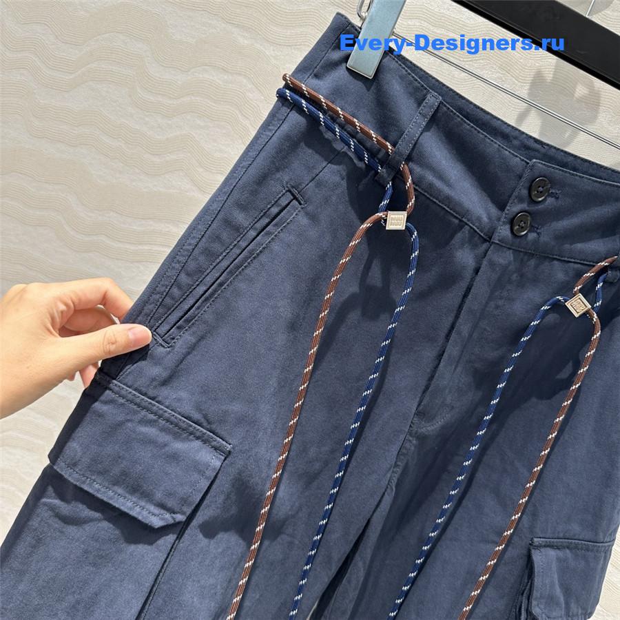 M1um1u cargo pocket straight pants