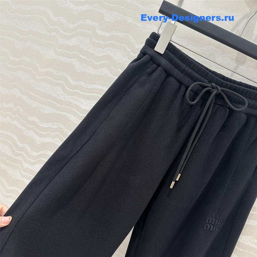M1um1u cotton velvet straight pants