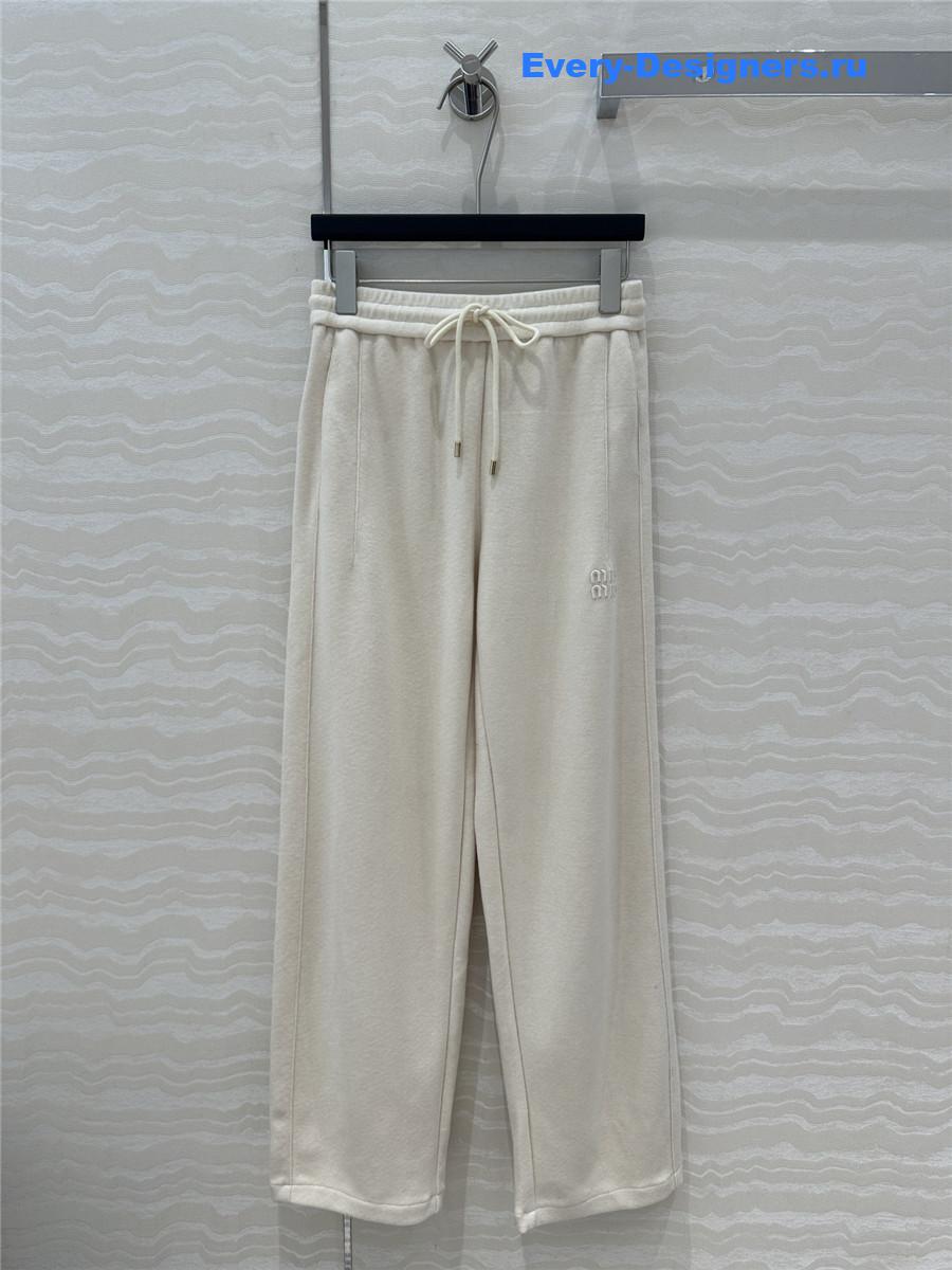 M1um1u cotton velvet straight pants