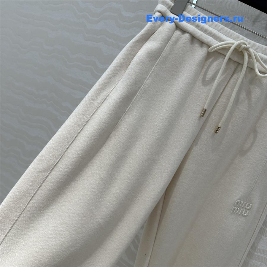 M1um1u cotton velvet straight pants