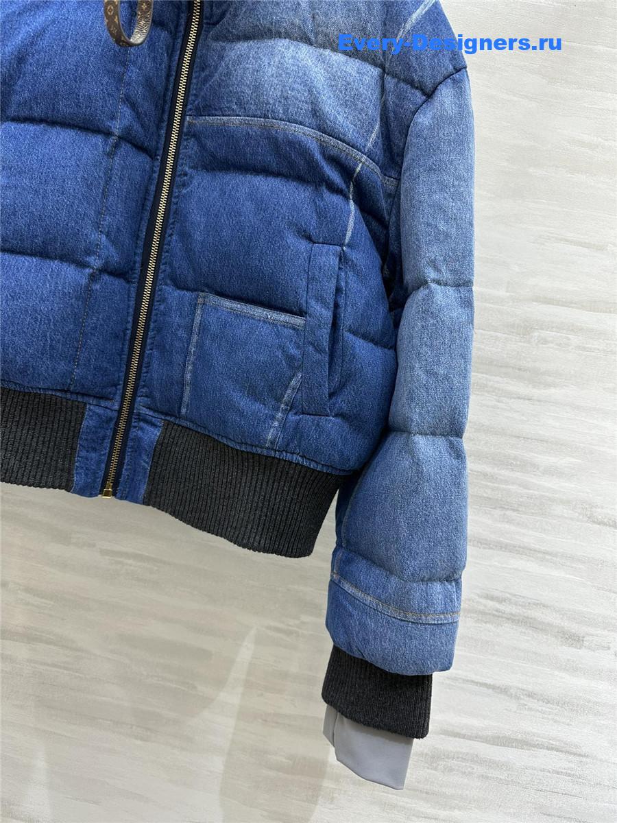 l0vis Vvtt0n lv denim jacket down coat
