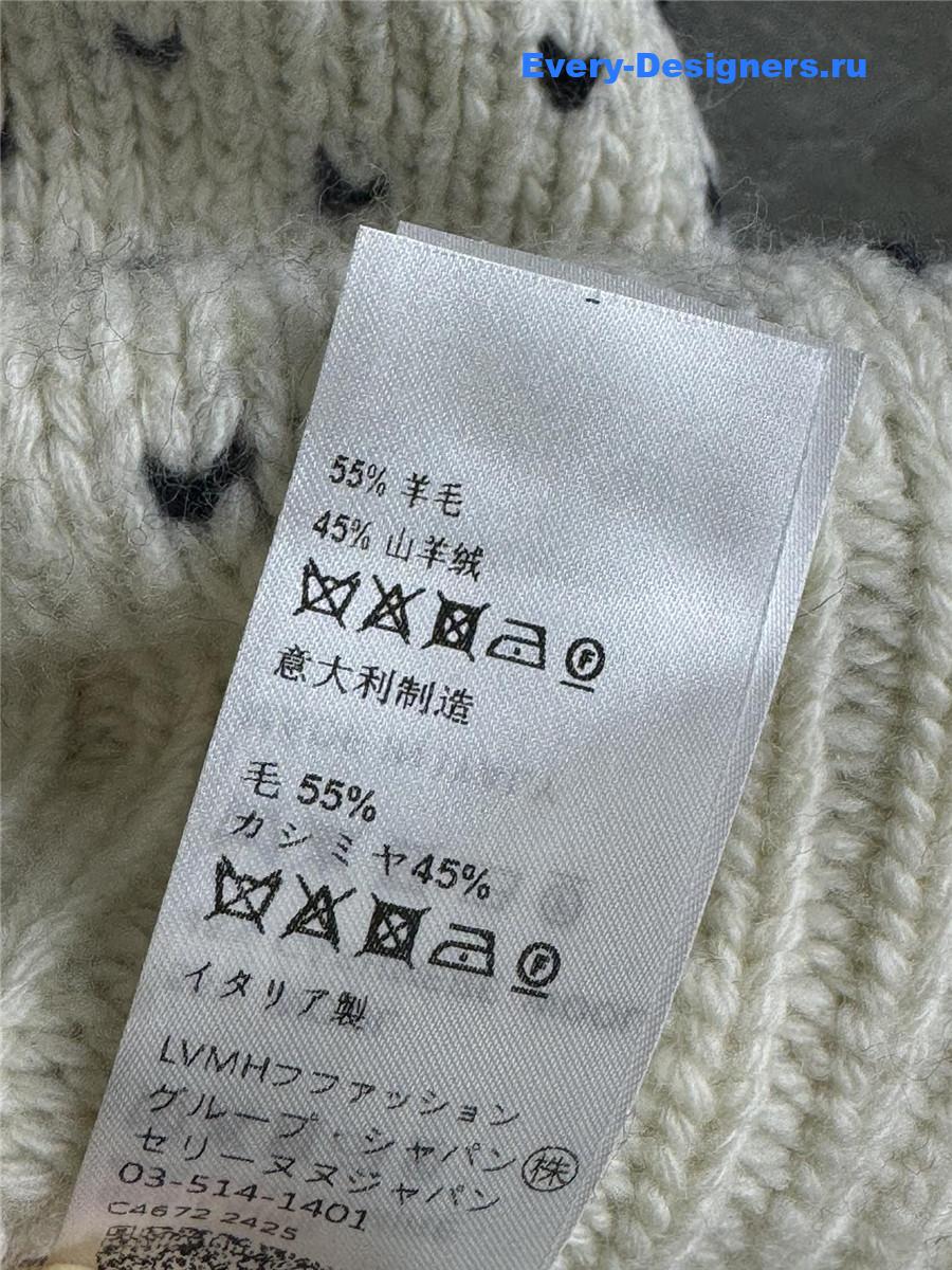 Ce1i*e nude jacquard wool sweater