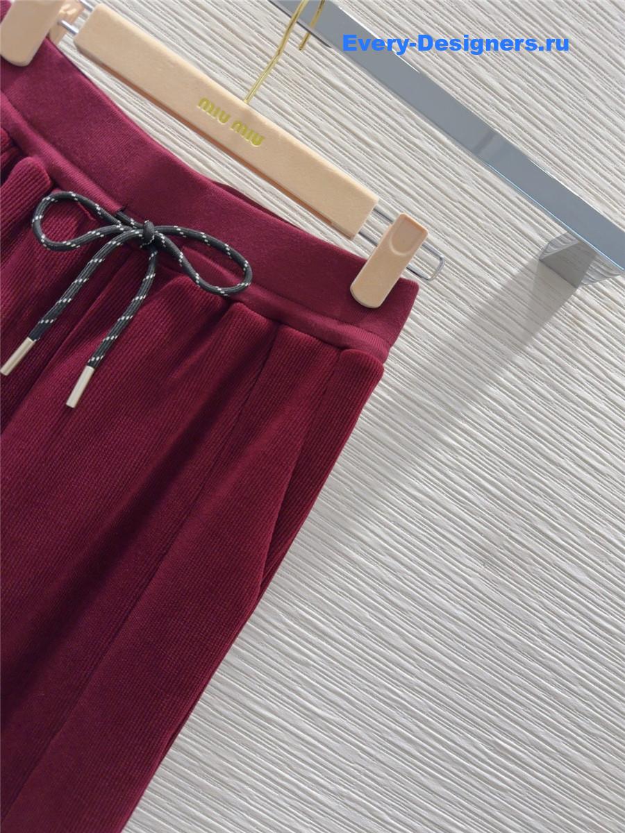 M1um1u new wide-leg trousers