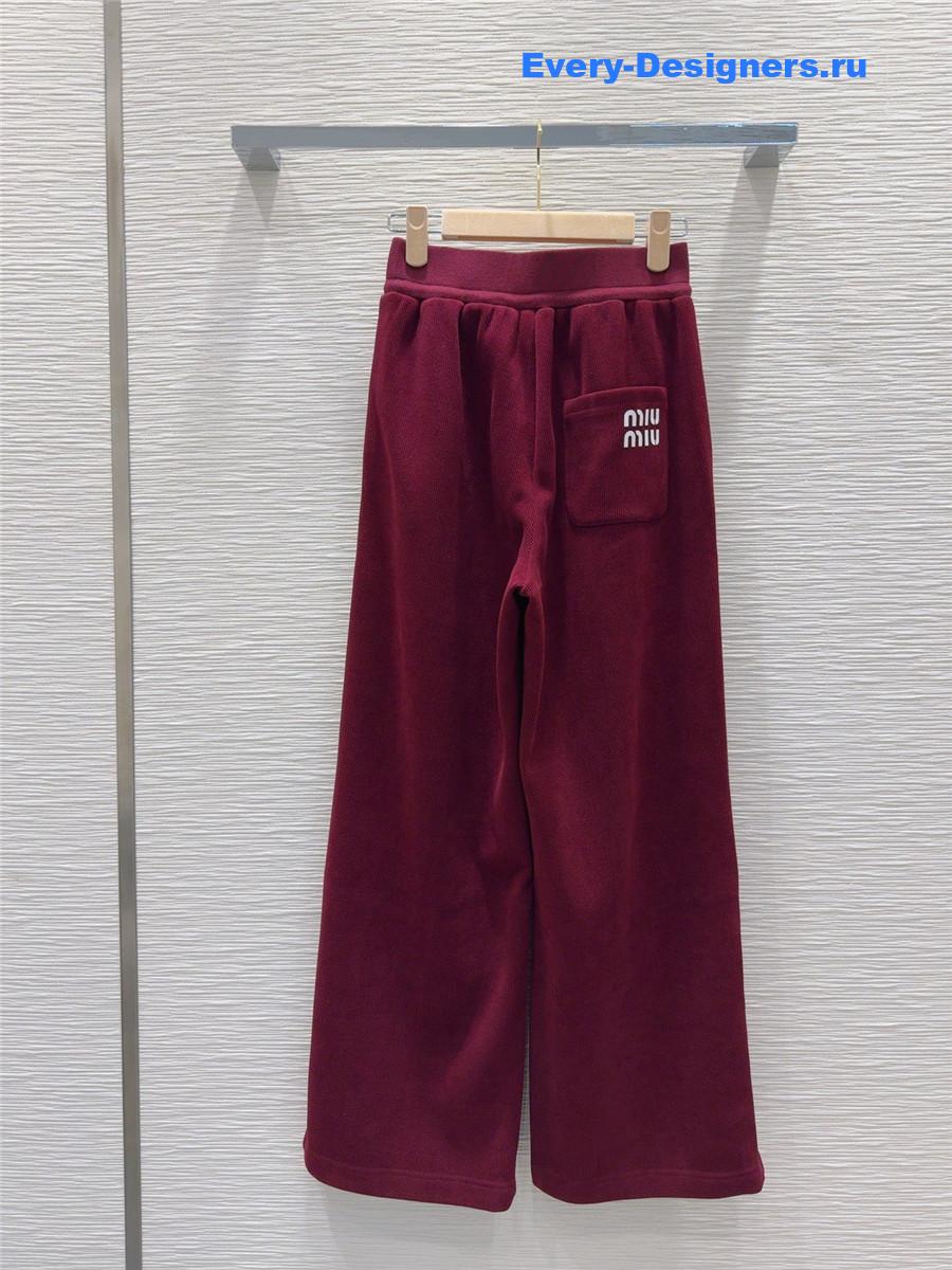 M1um1u new wide-leg trousers
