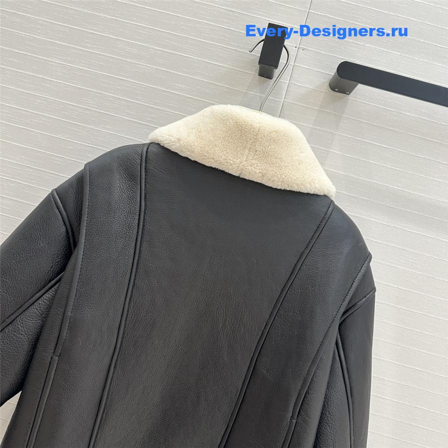 L0ew* fur casual jacket