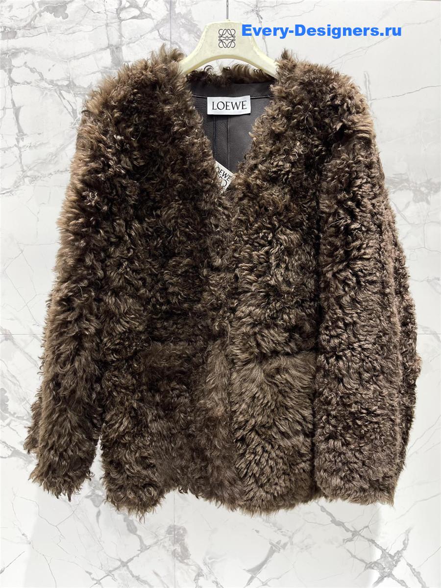 L0ew* shearling fur coat
