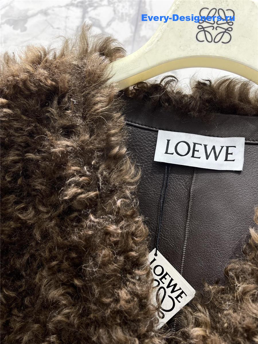 L0ew* shearling fur coat