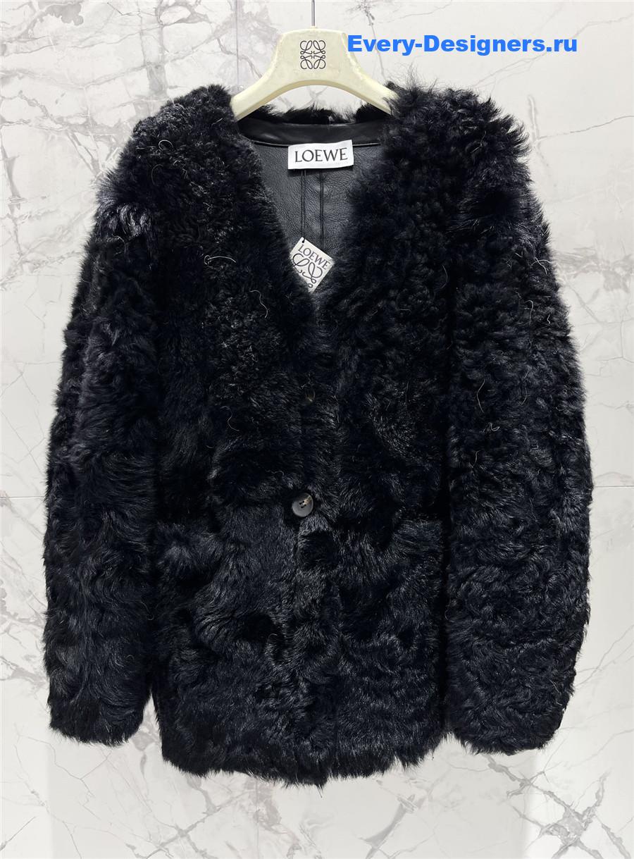 L0ew* shearling fur coat