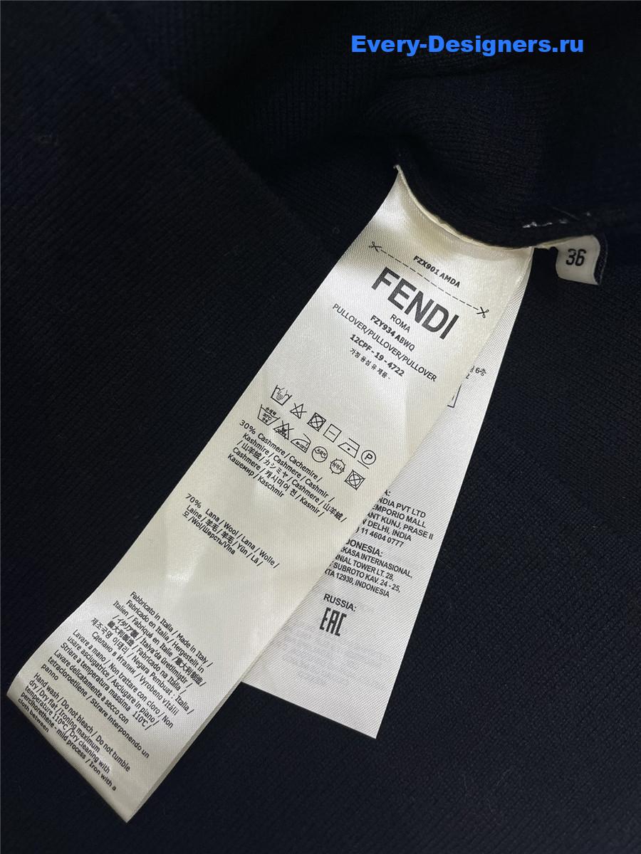 F**di double f pocket zipper cardigan jacket