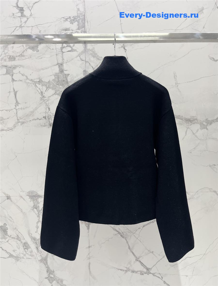 F**di double f pocket zipper cardigan jacket