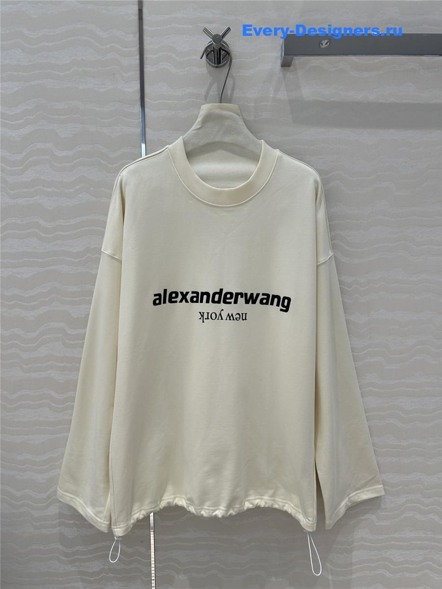 A1exa*der wang loose sweatshirt ivory