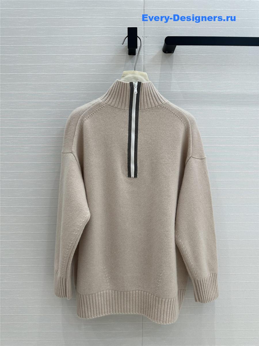 BC Cashmere Turtleneck Zipper Sweater