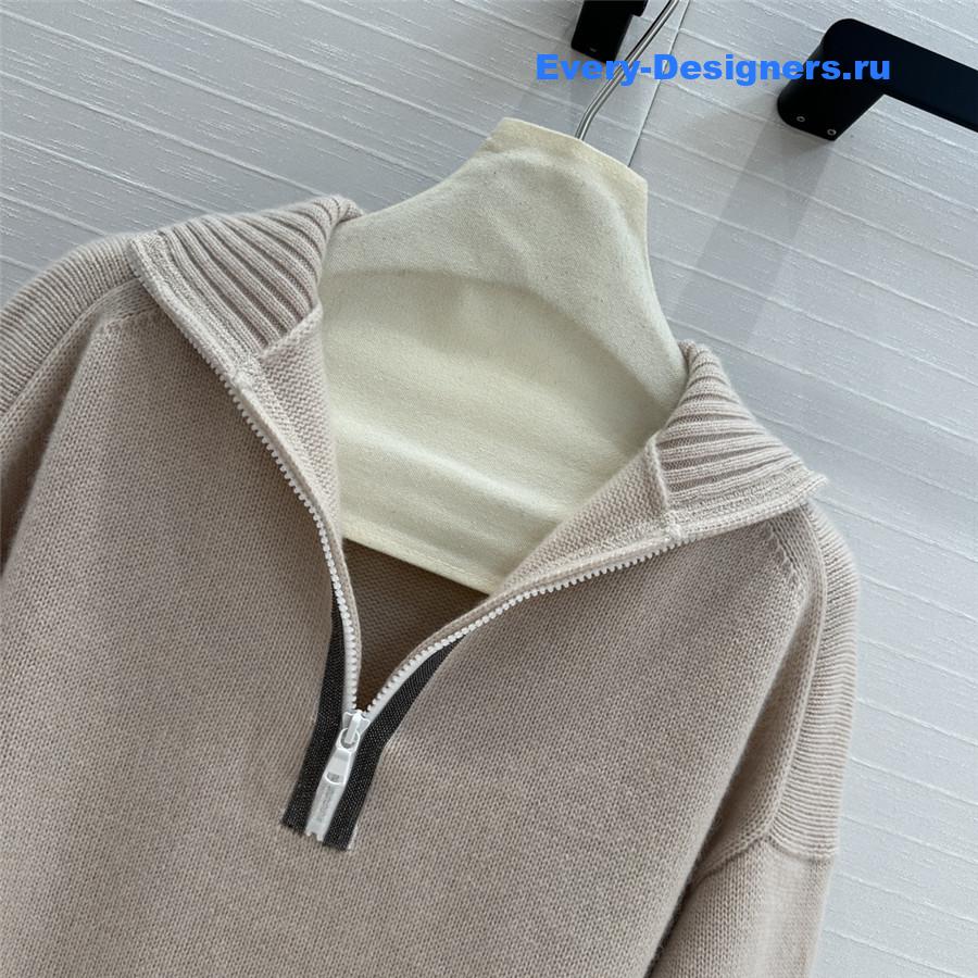 BC Cashmere Turtleneck Zipper Sweater