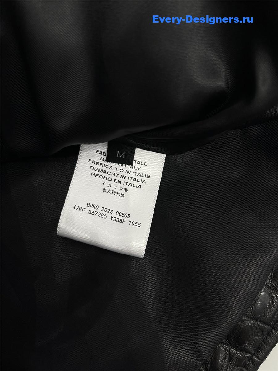 Balmain genuine leather jacket sheepskin