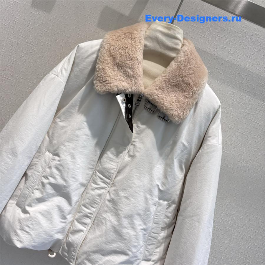 L0ew* fur collar down coat
