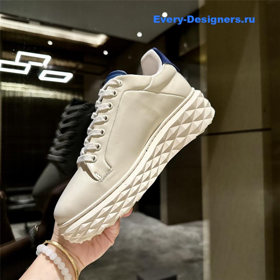 j1m*y ch00 D1am0nd maxi leather sneakers