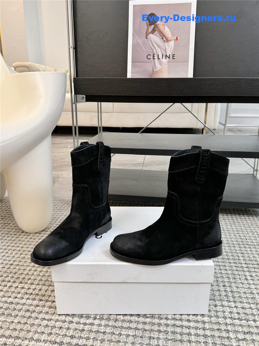 Ce1i*e suede lemaire western boots