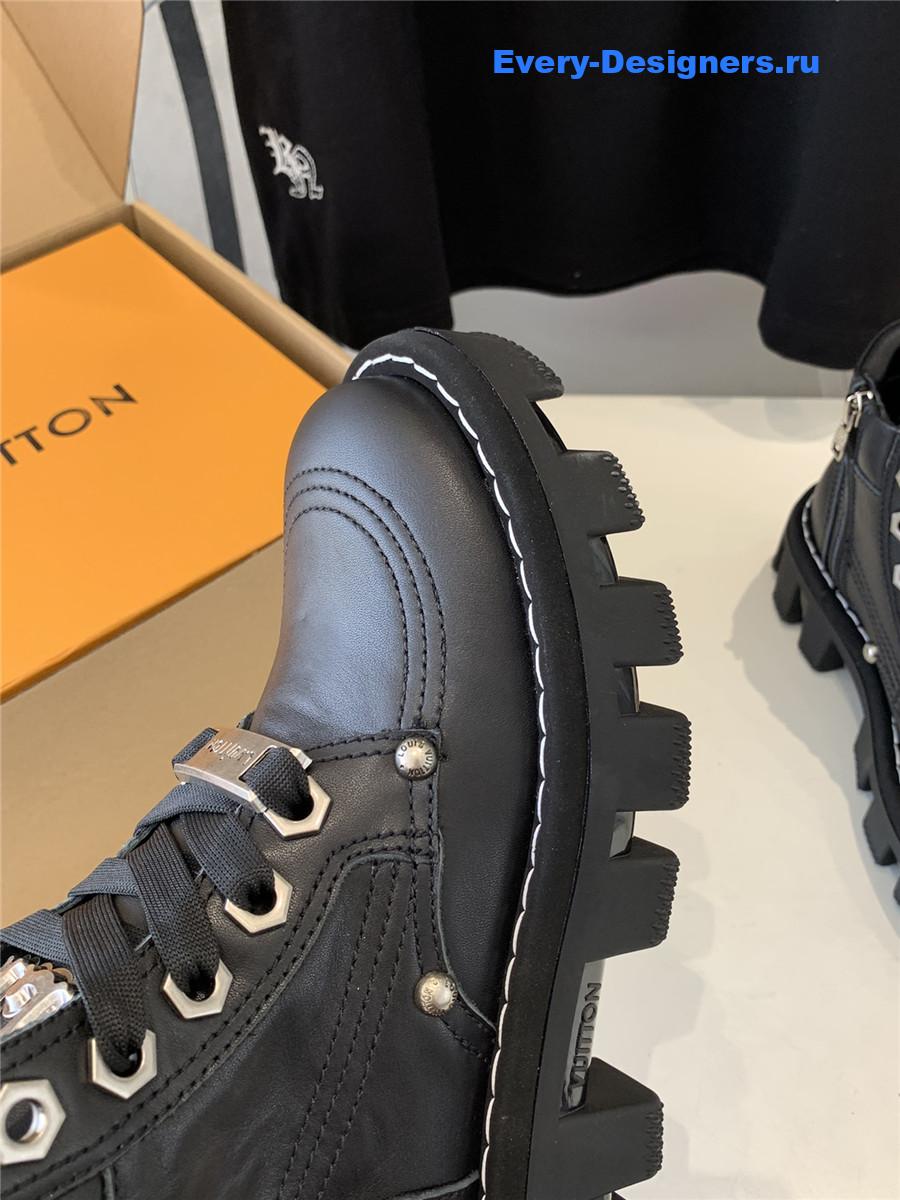 l0vis Vvtt0n lv checker ankle boot black