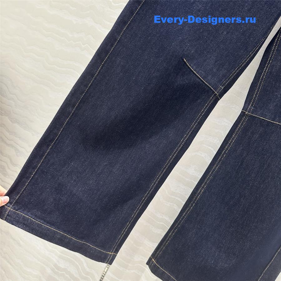 L0ew* denim sickle jeans