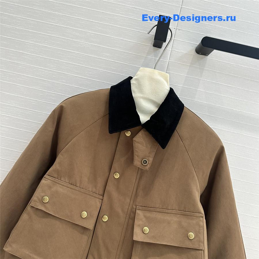 L0ew* corduroy lapel cotton jacket